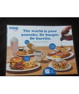 IHOP Restaurant iHoppy Hour Flashcard Original MENU Double Sided Laminat... - £7.04 GBP