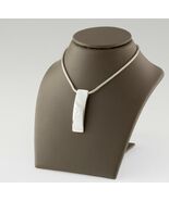 Clio Blue Sterling Silver Pendant With 15.5&quot; Wheat Chain - $2,301.78 MXN