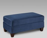 Roundhill Furniture Camero Fabric Cocktail Ottoman, Navy Blue - $550.99