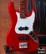 Fender Jazz Red Bass 1:4 Scale Replica Guitar ~Axe Heaven - £26.05 GBP