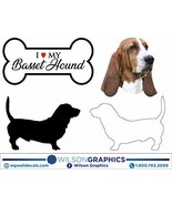 Basset Hound - Dog Breed Decals (Set of 16) - Sizes in Description - $14.95