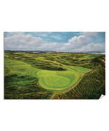 Royal Portrush GC Port Rush Golf Club Open Aerial View Oil Painting Art ... - $35.02 CAD+
