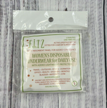 Fitz Womens Disposable Underwear Panties Spunlace Size Small 3 pairs/1 pack - $13.99
