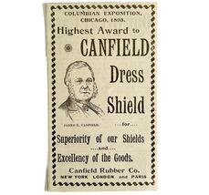 Canfield Rubber Co Worlds Fair 1894 Advertisement Victorian Fashion ADBN... - $14.01 CAD
