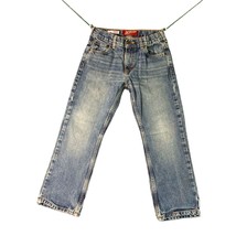 Arizona Jean Boys Size 8 Husky Original Fit Straight Leg Jeans Blue Denim - $12.86