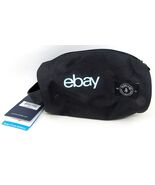 eBay Logo Canvas Zippered Case Pencil Makeup Bag Black Ebayana Swag Park... - $13.85