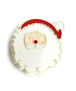 Vintage Hallmark Santa Face Christmas Pin Brooch Claus Plastic - £8.89 GBP