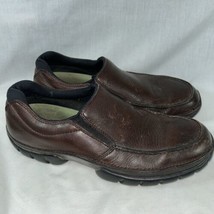 Rockport XCS Men Brown Leather APM3236F Casual Slip On Shoes Size 10M - £22.75 GBP