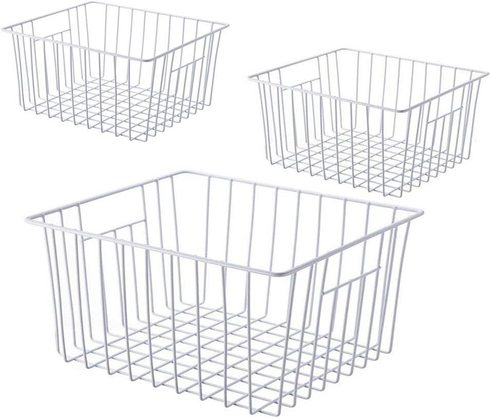Freezer Wire Baskets, Kitchen Storage Organizer Bins For Chest And Uprig... - $39.99