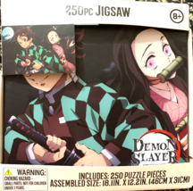 Paladone 250pc DEMON SLAYER Jigsaw Puzzle with Tin (18in x 12.2in) #030666 - $19.68