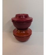 Tupperware Bowls. Red &amp; Orange Bowl with Lid. They are #1436-19 Bowls. V... - $18.95 CAD