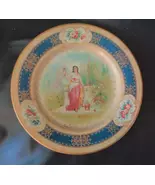 Tin Vienna Art Plate From The Art Nouveau Era - $45.00
