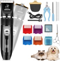 Dog Clippers Grooming Kit and Paw Trimmer,Cordless,Low Pet - £40.38 GBP