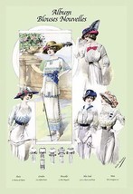 Album Blouses Nouvelles: Ladies in Flowered Hats 20 x 30 Poster - £20.74 GBP