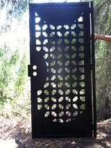 Modern Metal Gate, Custom Art Pedestrian Walk Thru Entry Iron Steel Gard... - $1,149.00