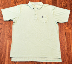 B Draddy Golf Shirt Mens XL Green SR 1923 Logo Striped - £28.66 GBP