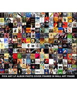 LP ALBUM ART PHOTO FRAMED RECORD ALBUM COVERS EXACT LP SIZE 12.75 X 12.75 FRAMED - $41.27