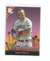 Mike Trout (Angels) 2024 Topps Big Leagues Good Vibrations Insert Card #GV-2 - £3.95 GBP