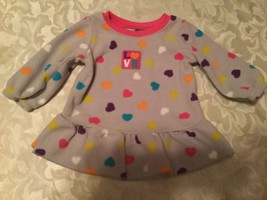 Girls-Size 0-3 mo.-Child of Mine dress-multicolor heart dress - $11.99