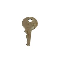 Vintage Yale Key By Art Metal Construction Co. Made In USA Brass Antique - £14.54 GBP