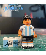 Football Legend Superstar Maradona Minifigure Argentina Football King Mi... - $39.89