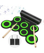 Paxcess Electronic Drum Set, Roll Up Drum Practice Pad Midi Drum Kit With - $60.97