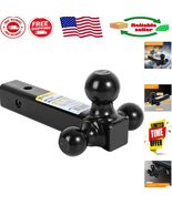 Universal Fit Black Triple Ball Tow Hitch - Rust Resistant with 7500 lb ... - $85.31 CAD