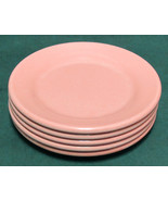 Arrowhead Vtg Cafeteria Melamine Heavy Plastic Lot of 5 Small Pink Plates - $14.00