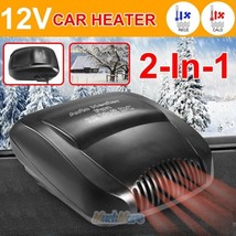 12V Car Vehicle Portable Ceramic Heater Heating Cooling Fan Defroster Demister - £26.85 GBP