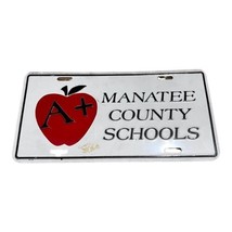 Vintage Manatee Schools Apple Collectible License Plate Original Homosas... - $28.04