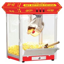 FunTime FT825CR 8oz Red Bar Table Top Popcorn Popper Maker Machine - £264.99 GBP