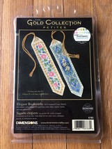 Dimensions Cross Stitch Kit-Elegant Bookmarks-NEW-Sealed-Gold Collection  - $14.85