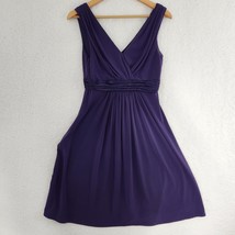 David&#39;s Bridal Purple Dress Women Sleeveless Bridesmaid Size 6 - £15.92 GBP