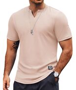 COOFANDY Mens Muscle Slim Fit Gym Shirt Short Sleeve Beige Size XL - €12,49 EUR COOFANDY Mens Muscle Slim Fit Gym Shirt Short Sleeve Beige Size XL - €12,49 EUR