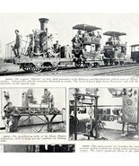 Atlantic 1812 Locomotive Train Ohio Railroad 1929 Photo Plate Print DWCC14 - $41.81 CAD