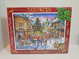 Advent Calendar  Christmas Jigsaw Puzzle 24 Days 1000 Pieces New Sealed - $12.59