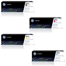 HP 202X Toner Cartridge Set CMYK High Yield – CF500X-CF503X Laerjet 4 pack - $434.59