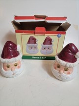 Cracker Barrel Christmas Santa Claus Salt &amp; Pepper Shakers Googly Eyes Holidays - £28.97 GBP