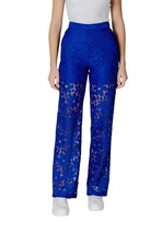Desigual Women Trousers - L Blue Designer Fashion Skinny 2025 Collection... - $169.81 CAD