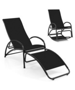 2-in-1 Outdoor Rocking Chair with 4-Position Adjustable Backrest for Pat... - $3,307.20 MXN