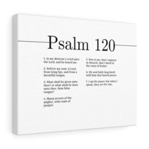  Psalm 120 Deliver My Soul O Lord White Bible Chapter Canvas Chr - $75.99+