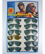 Vintage Anco Men&#39;s Women&#39;s Sunglasses Store Display Wire Frame Aviator NOS - £100.97 GBP