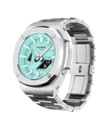 Casioak Steel Case Bracelet MOD for Shock G-SHOCK GA2100 GA2110 SILVER v... - $99.62