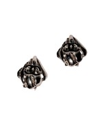 Fashion Clip On Earrings Silver/Stainless Cc Decoration EUC - $48.07 CAD