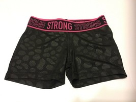 Girls Danskin Fitted Compression Shorts Active Sports XS Black - $13.99