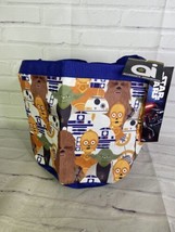 Star Wars Chewy Yoda C3PO Collapsible Nylon Basket Bucket Toy Storage To... - $24.25