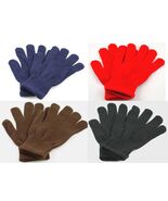 1 Pair Women&#39;s Girl&#39;s Winter Knit Gloves w/Full Fingers Small Size - $3.47 CAD