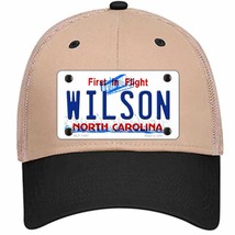 Wilson North Carolina Novelty Khaki Mesh License Plate Hat - £22.79 GBP