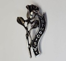 Vintage 1991 Sturgis Motorcycle Rally with Rose Collectible Pin - $14.50