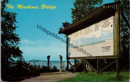 The Mackinac Straits Bridge Joining Michigan&#39;s Peninsulas Postcard PC268 - £3.91 GBP